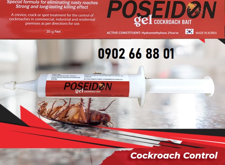 Gel diệt gián - Thuốc diệt gián Poseidon - Diệt gián nhà - Gián Đức