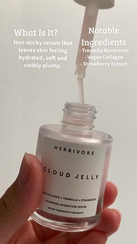 [HCM]Serum dưỡng ẩm căng mọng Herbivore CLOUD JELLY Plumping Hydration Serum 30ml