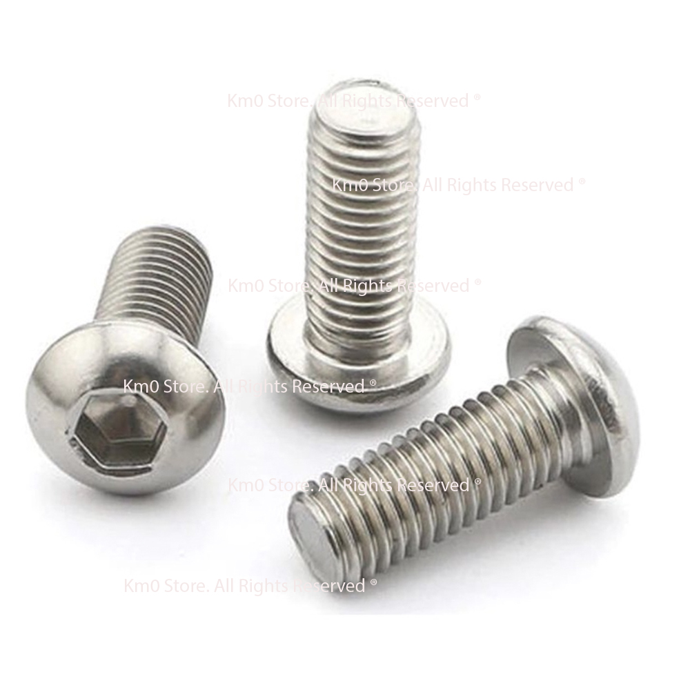 Bulon lục giác inox 304 đầu dù m6 cd1029