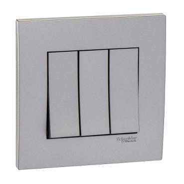 Bộ công tắc ba 2 chiều 16A Màu Trắng hoặc màu Xám bạc, dòng Vivace - Schneider Electric - KB33_WE_G19; KB33_AS_G19
