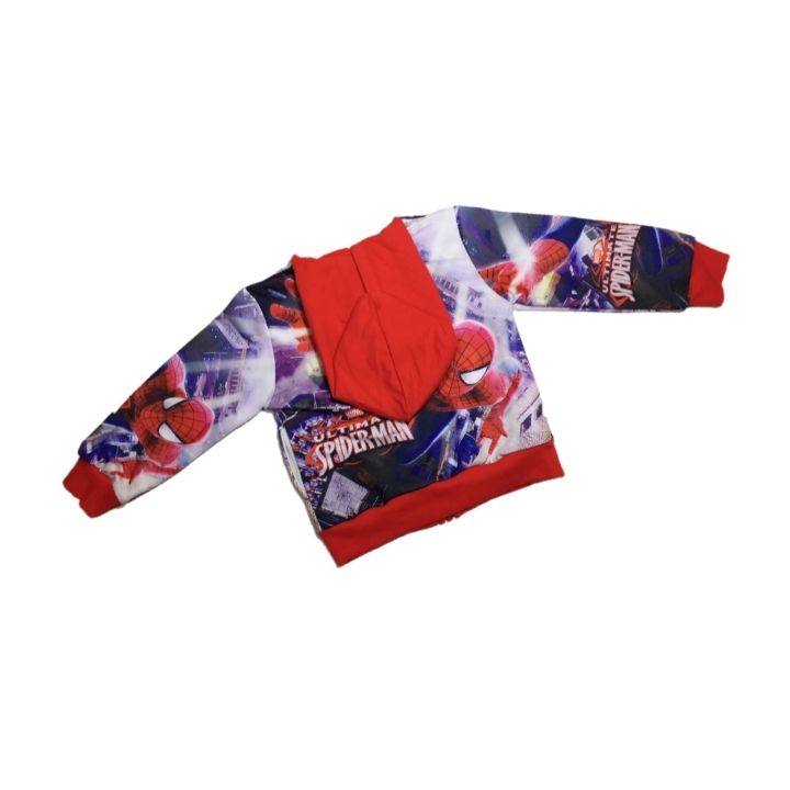 [hcm]áo khoác bé trai hình siêu nhân từ 9-40kg. chất thun da cá hút mồ hôi- hình in 3d- oa shop hi 6