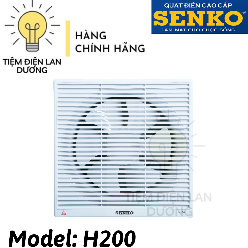 [HCM]QUẠT HÚT ÂM TƯỜNG SENKO - H200