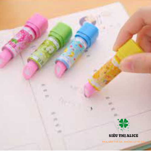 Tẩy Bút Chì Hình Thỏi Son Hello Kitty - Gôm Bút Chì Độc Đáo