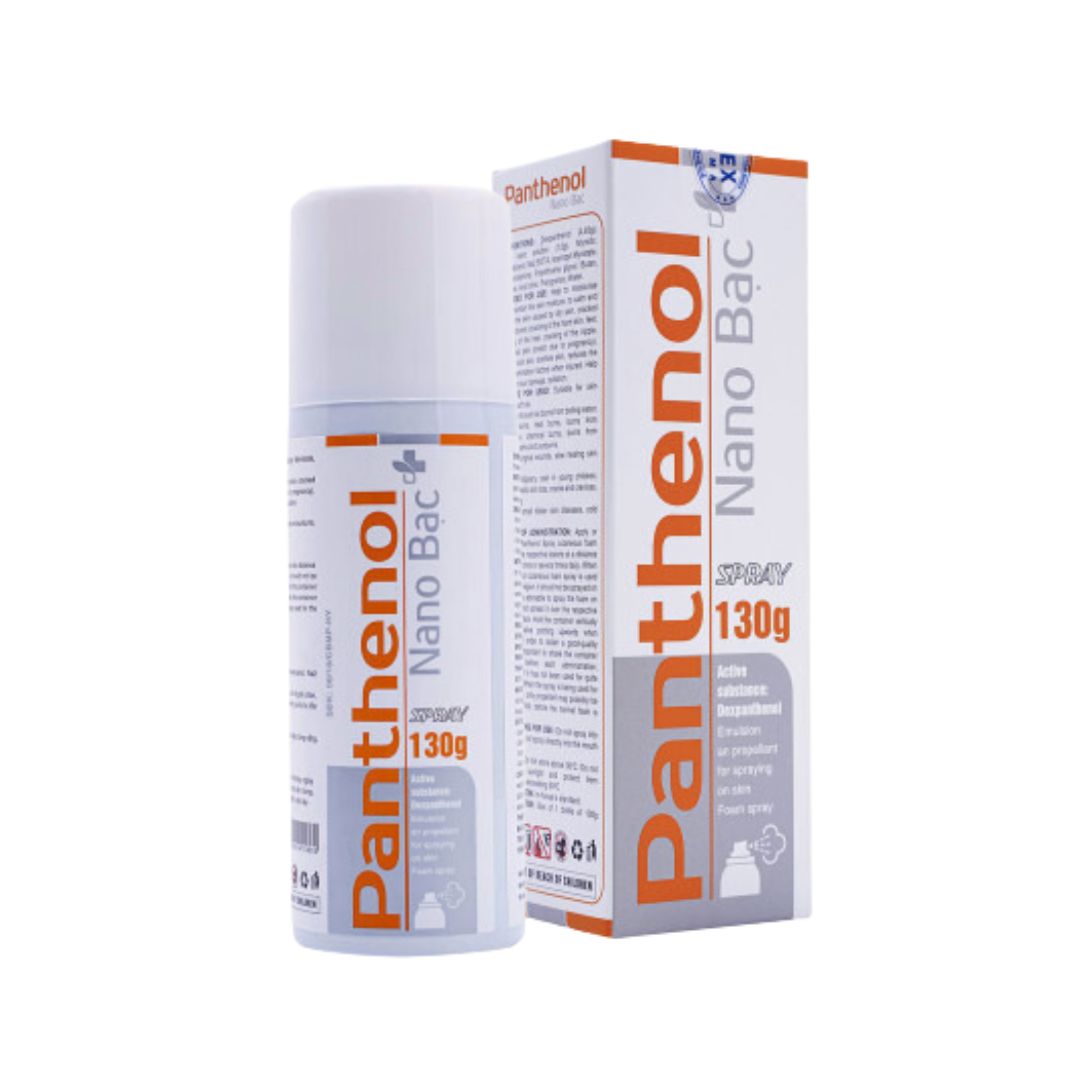 CHAI XỊT PHỎNG PANTHENOL NANO BẠC 130G