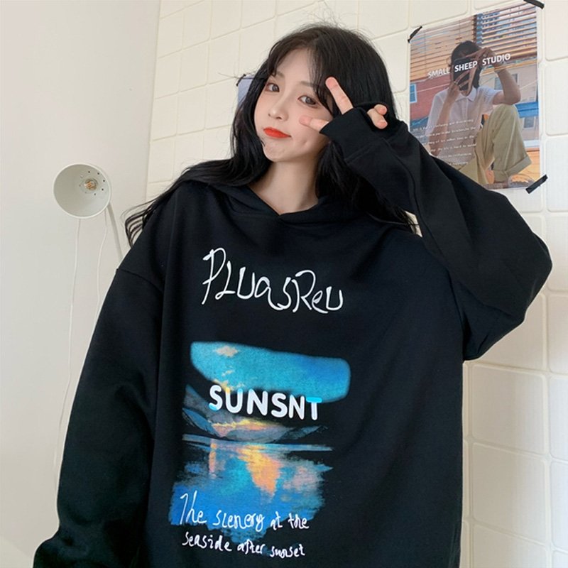 [HCM]áo khoác hoodie nữ in hình dễ thương siêu cute siêu hot thời trang cheryshop94 ts133