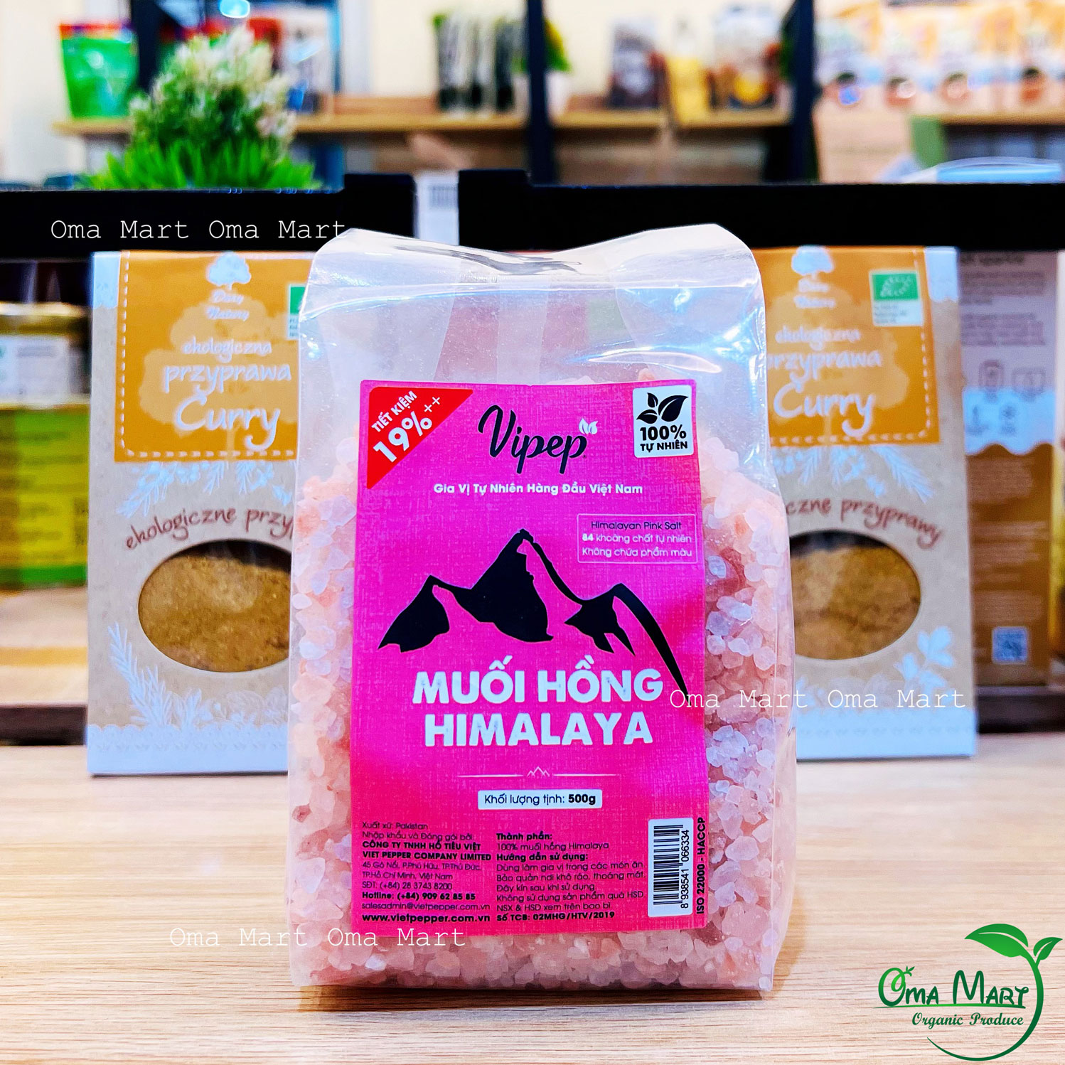 Muối hồng Himalaya Vipep ( dạng túi )