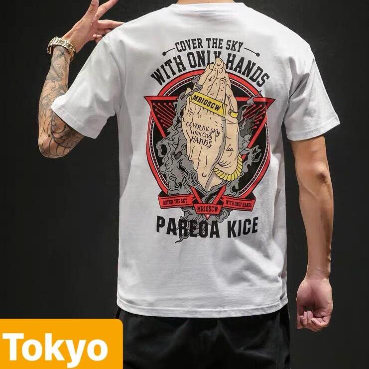 ÁO THUN NAM NỮ UNISEX BÀN TAY SÁM HỐI PHOM FORM RỘNG TAY LỠ NHẬT BẢN HOT TREND MẠNH MẼ SÀNH ĐIỆU VẢI DÀY MỊN - TOKYO FASHION