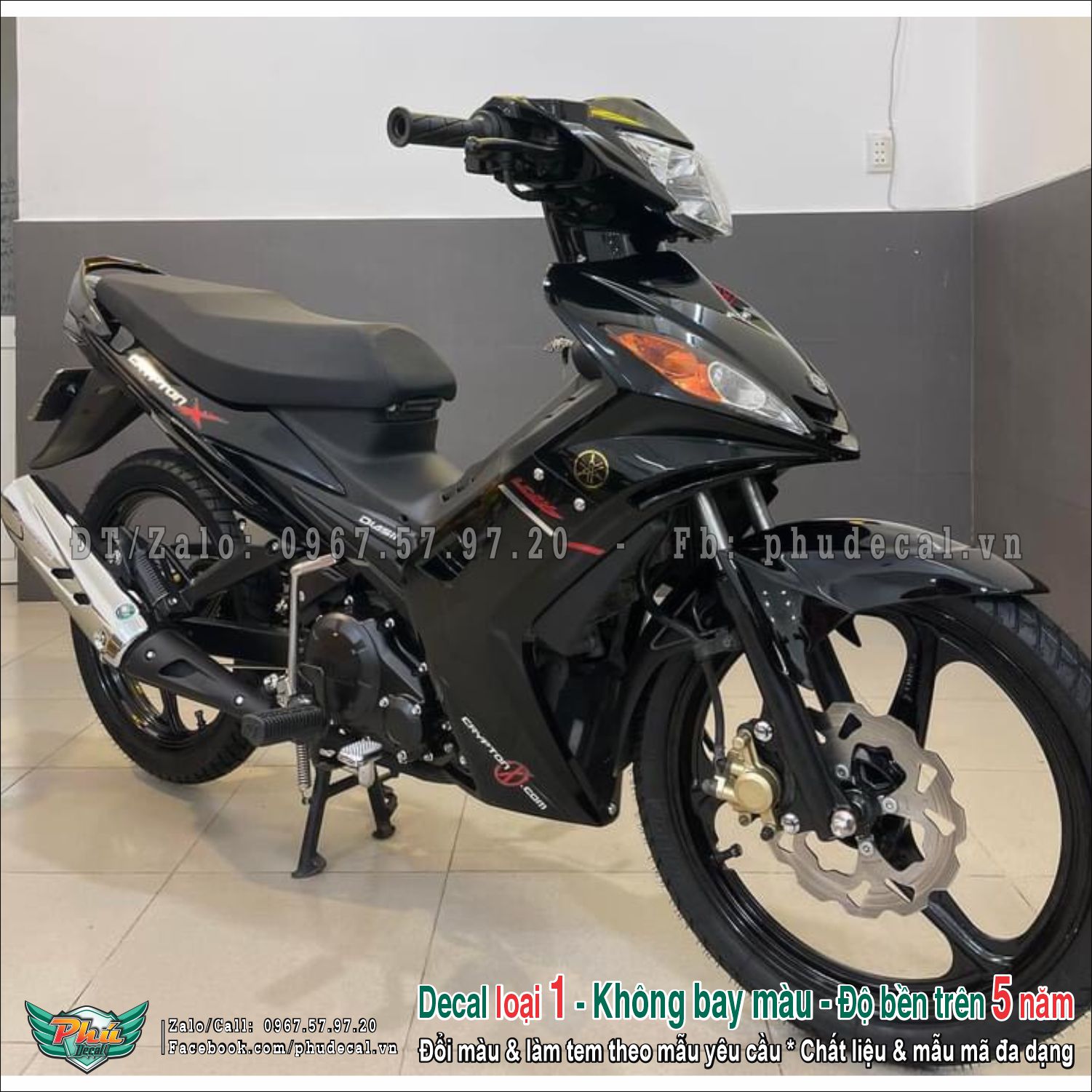 Tem rời Exciter 2010 Đen Crypton nhỏ