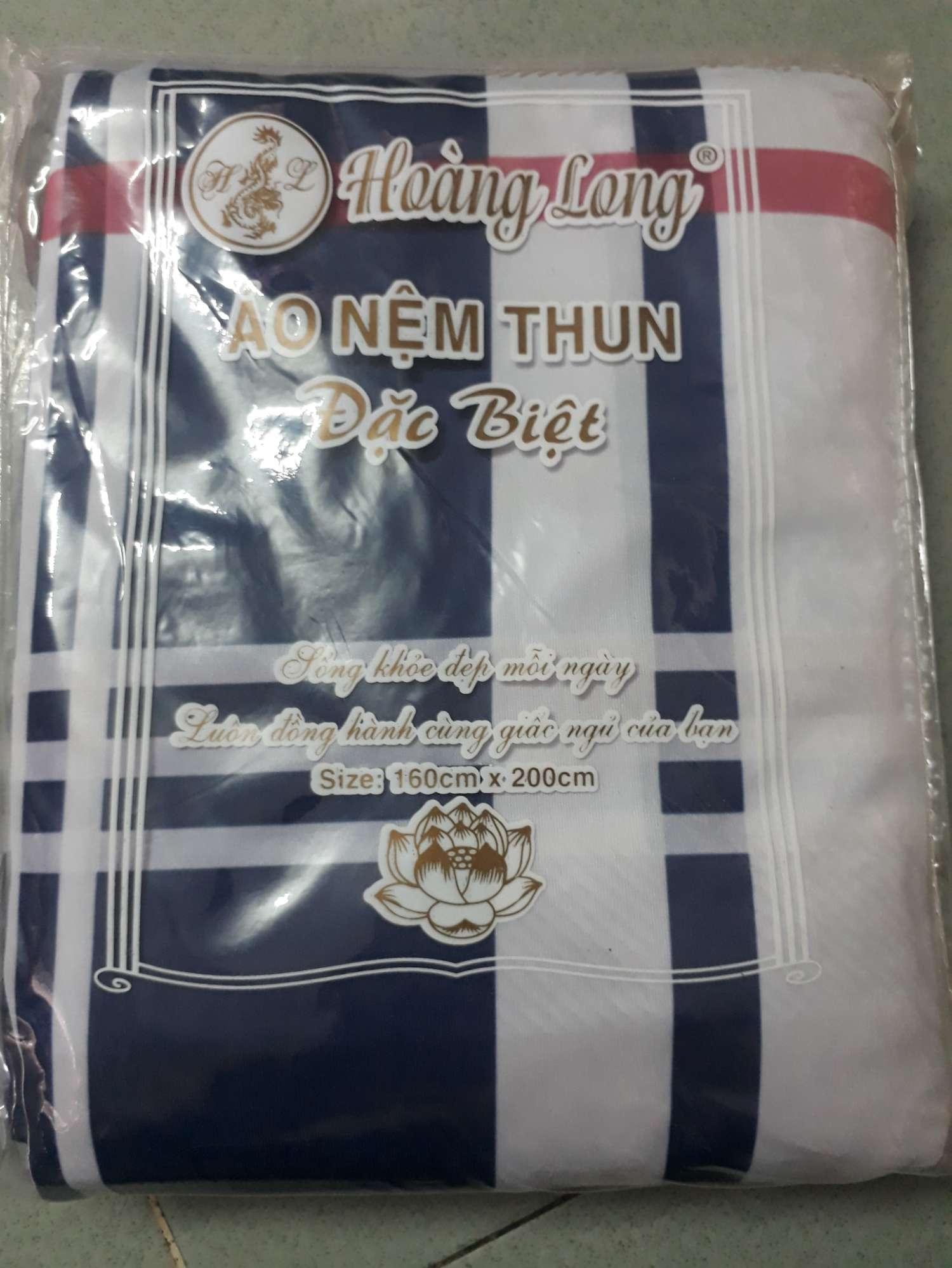 Áo nệm bọc 2 mặt có khóa kéo.  1m6x2mx10cm