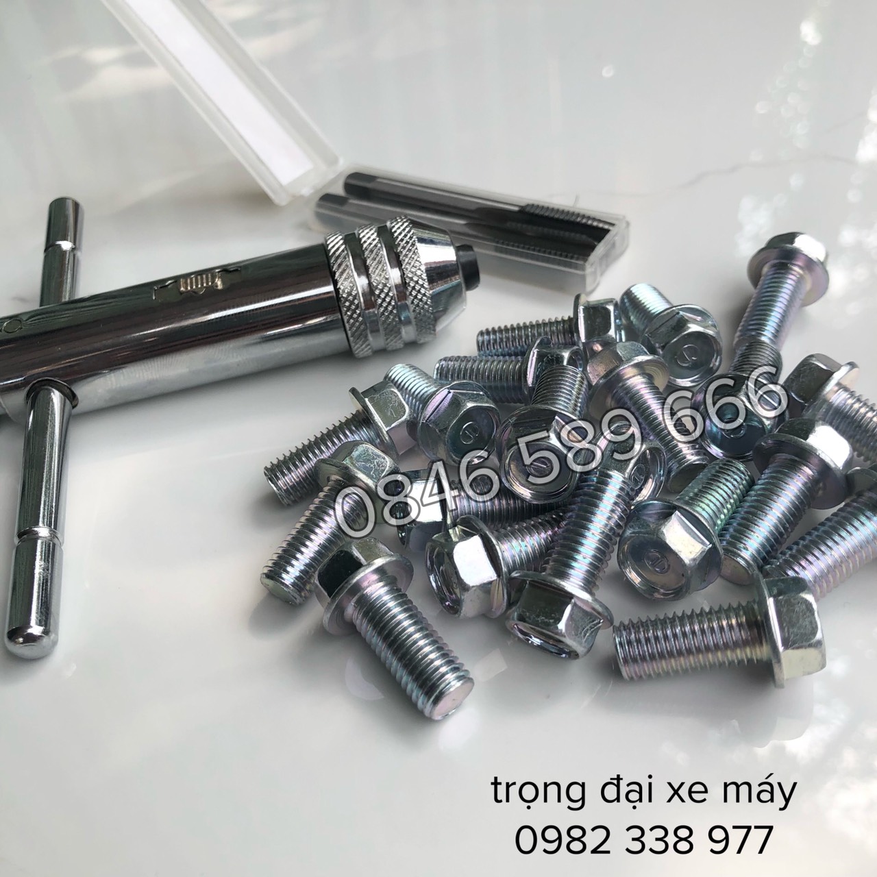 Combo Bộ Tay Kẹp + Tarô + 20 Ôc 9Ly Dàn Chân Xe Máy