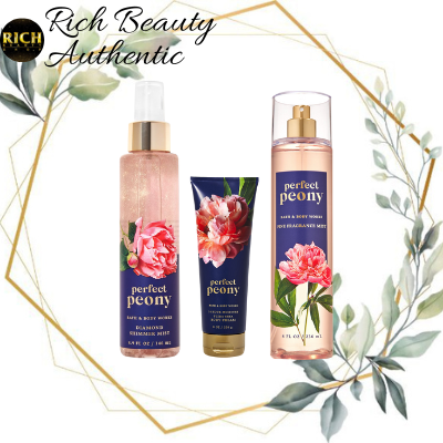 Perfect peony -fullsize xịt thơm toàn thân body mist bath & body works usa