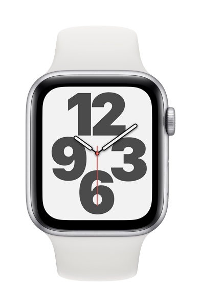 [NEW 2020] Đồng hồ thông minh Apple Watch SE 44mm (GPS) Vỏ Nhôm Bạc, Dây Cao Su Trắng (MYDQ2VN/A) - Hàng chính hãng, mới 100%