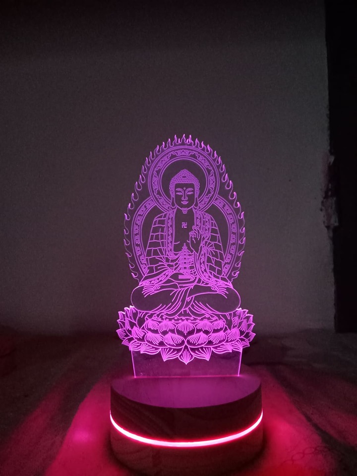 đèn thờ đèn led hình phật Dược Sư