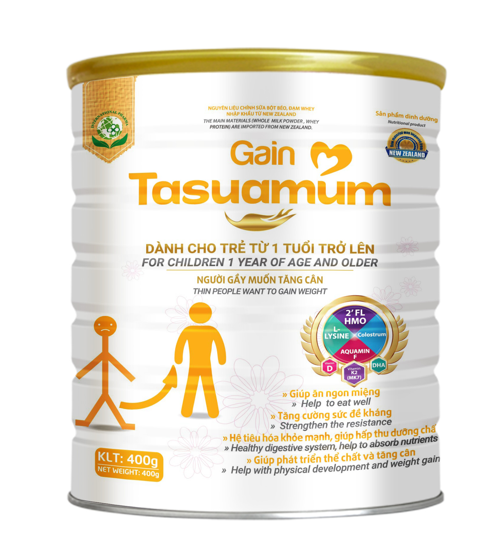[ 100% CHÍNH HÃNG ] Sữa Bột Gain Tasuamum 900g Cho Bé