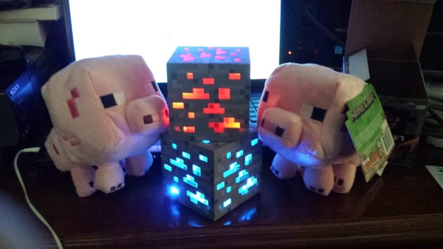 Đèn khối Minecraft diamond
