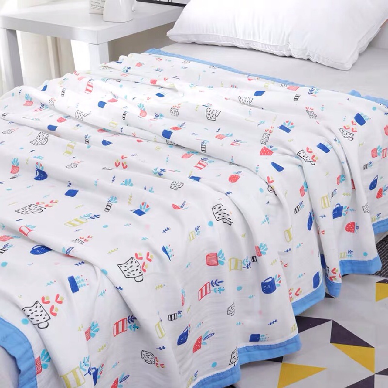 [HCM]Chăn xô aden sợi tre 120x120cm