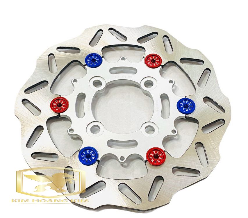Đĩa Thắng Kiểu CNC Phay Bông 220 Gắn Sirius Wave Dream Jupiter .....màu Bạc
