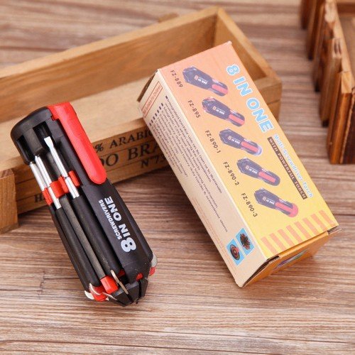Bộ Tua Vít Đa Năng Vặn Ốc Vít 8 Trong 1 Có Đèn Led Screwdriver