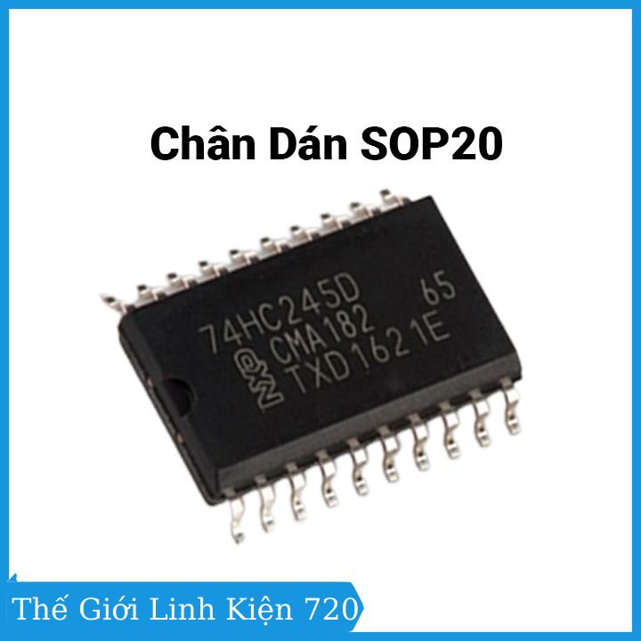 74HC245 SOP20/DIP20 thu phát bát phân 3 trạng thái