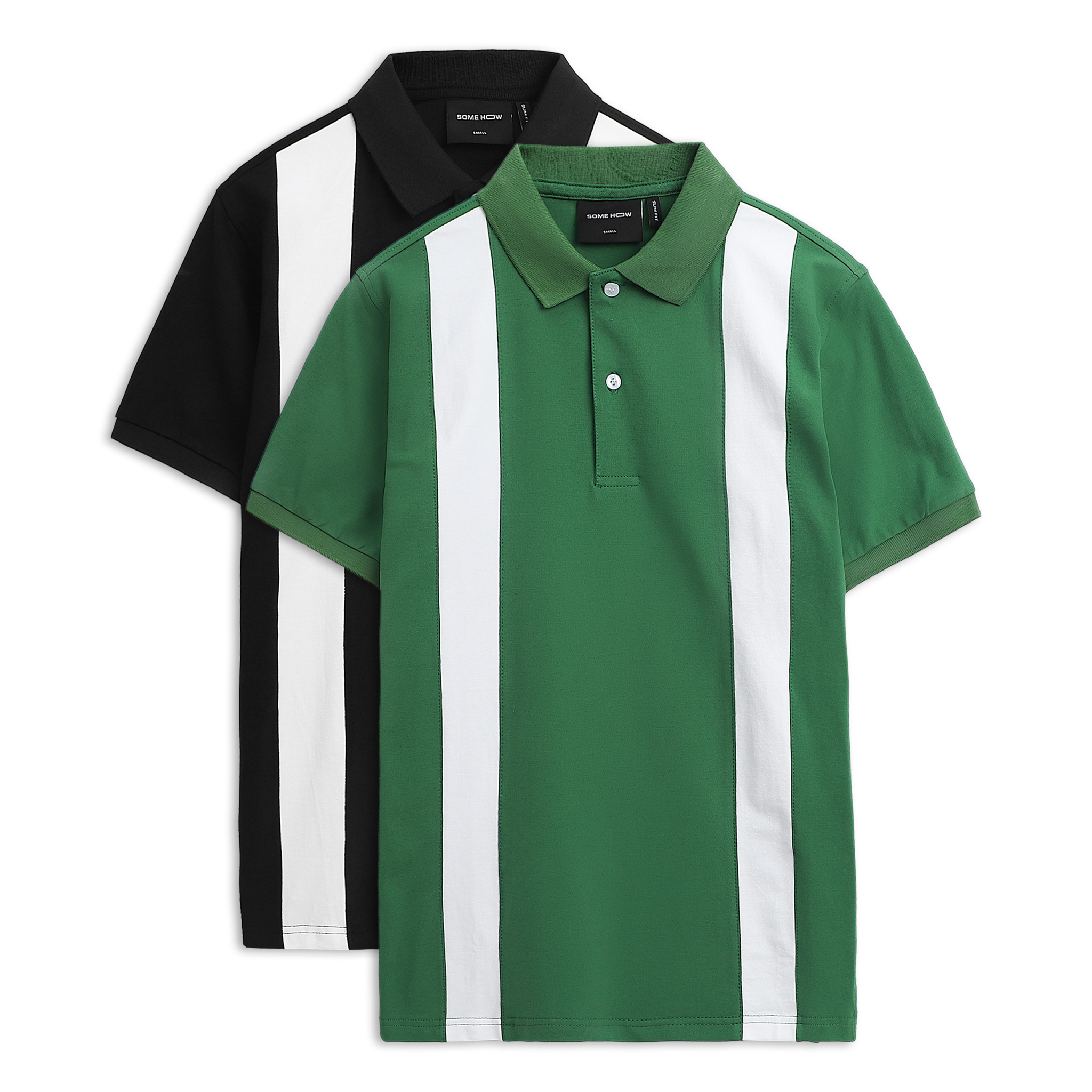 Áo Polo Vertical Color Block