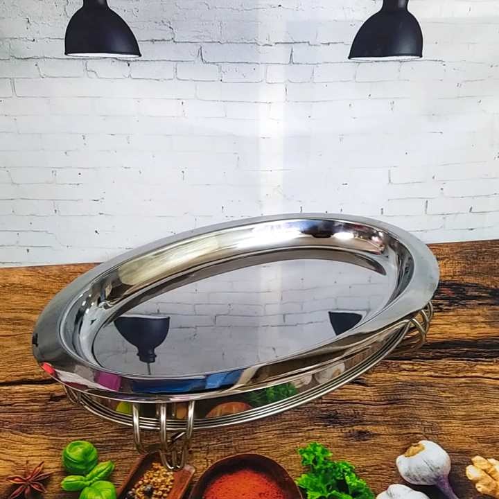 VIDEO - COMBO Bếp Dĩa chảo BÒ NÉ INOX mẫu MỚI SIÊU ĐẸP. Dụng vụ nhà bếp dùng XÀO BÔNG THIÊN LÝ, Cá CHƯNG TƯƠNG, Cá HẤP CHIÊN.  và các món tại bàn ĐẲNG CẤP