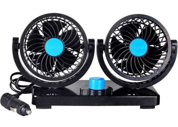 Quạt Đôi Mini 360 Độ Công Suất Lớn, Để Trong Ô Tô, Để Bàn Làm Việc