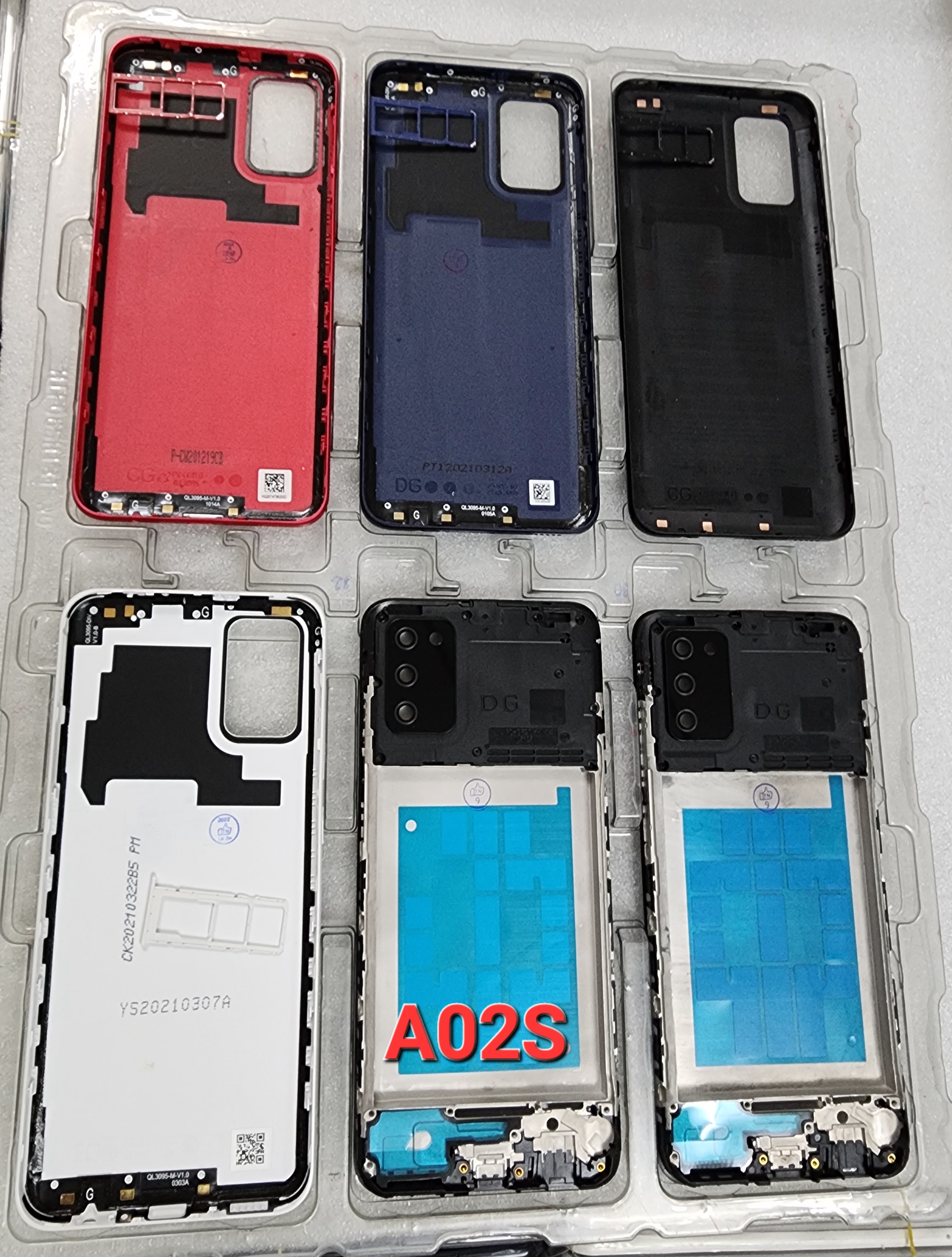 Vỏ Sam Sung A02S Zin Full , Vỏ Bộ Sam sung A02S