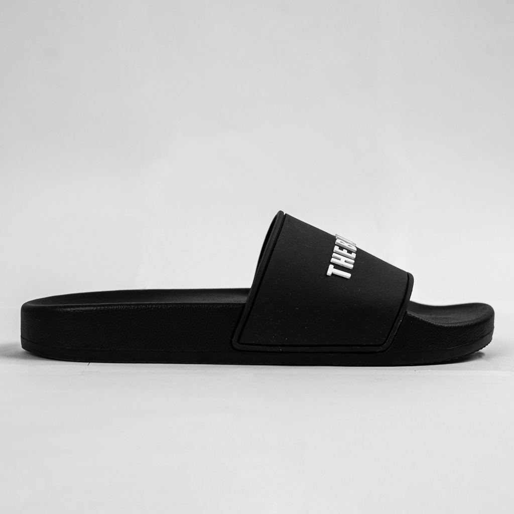 Dép quai ngang slipper The Bad God Basic fullbox chữ trắng