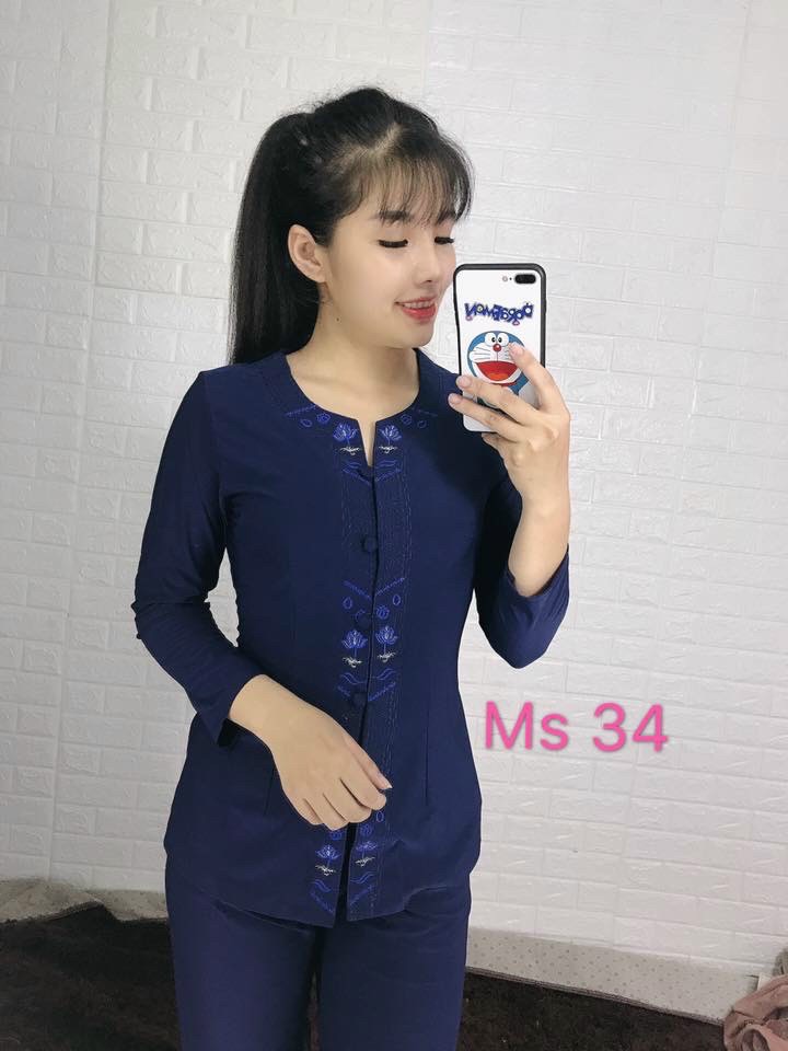 đồ lam đi chùa cao cấp đồ thời trang vải thun co giãn