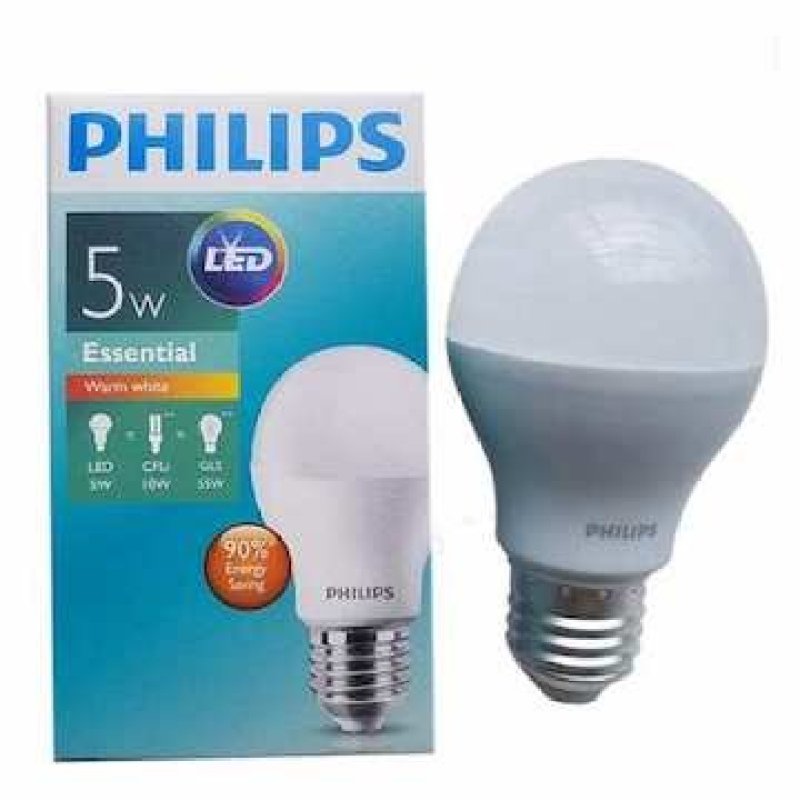 Bóng ESS Led Bulb 5w Philips Trắng, vàng