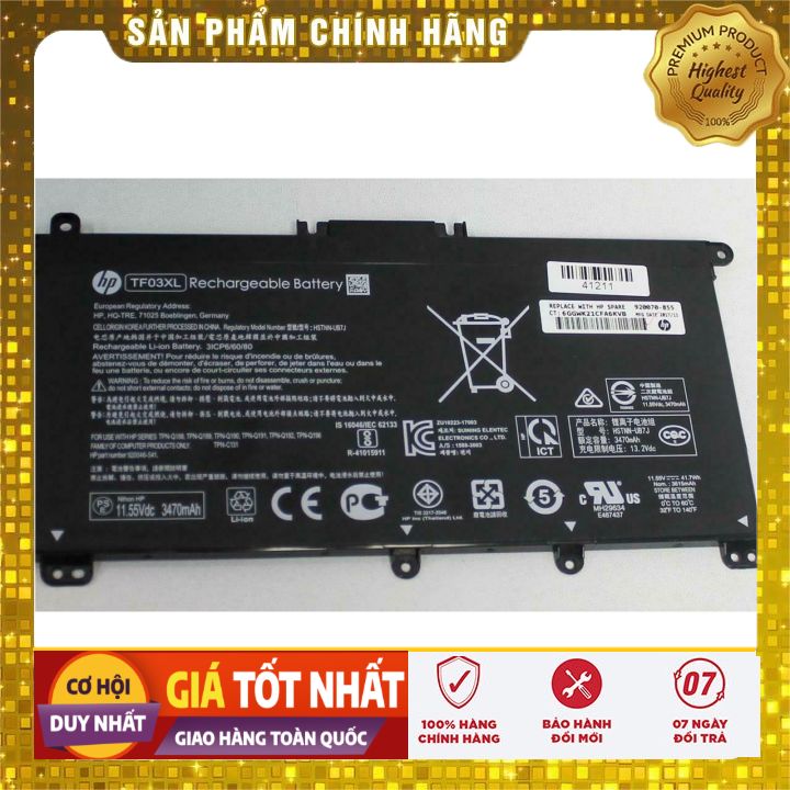 Pin(battery)Originals Laptop HP Pavilion 14-bf (TF03XL) zin