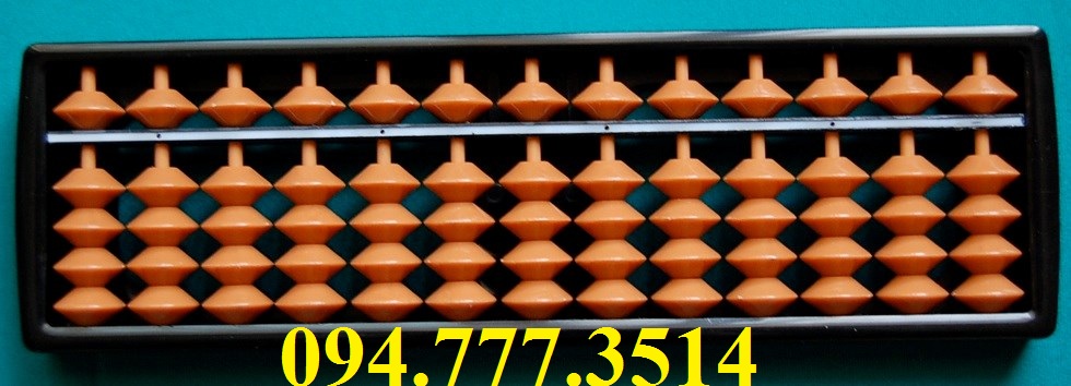 Combo 10 bàn tính soroban màu nâu 13 cột