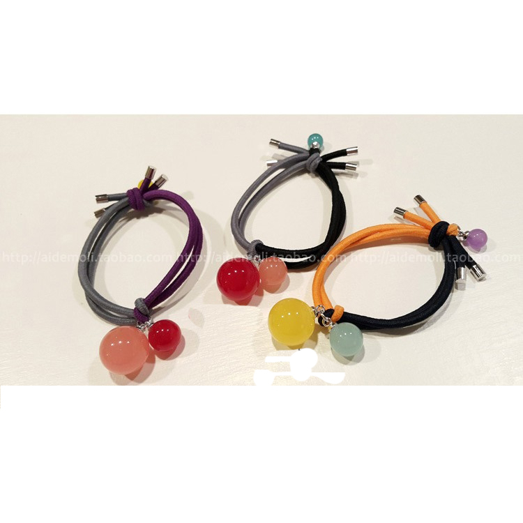 CỘT TÓC ĐÍNH CHÂU SẮC MÀU HANDMADE
