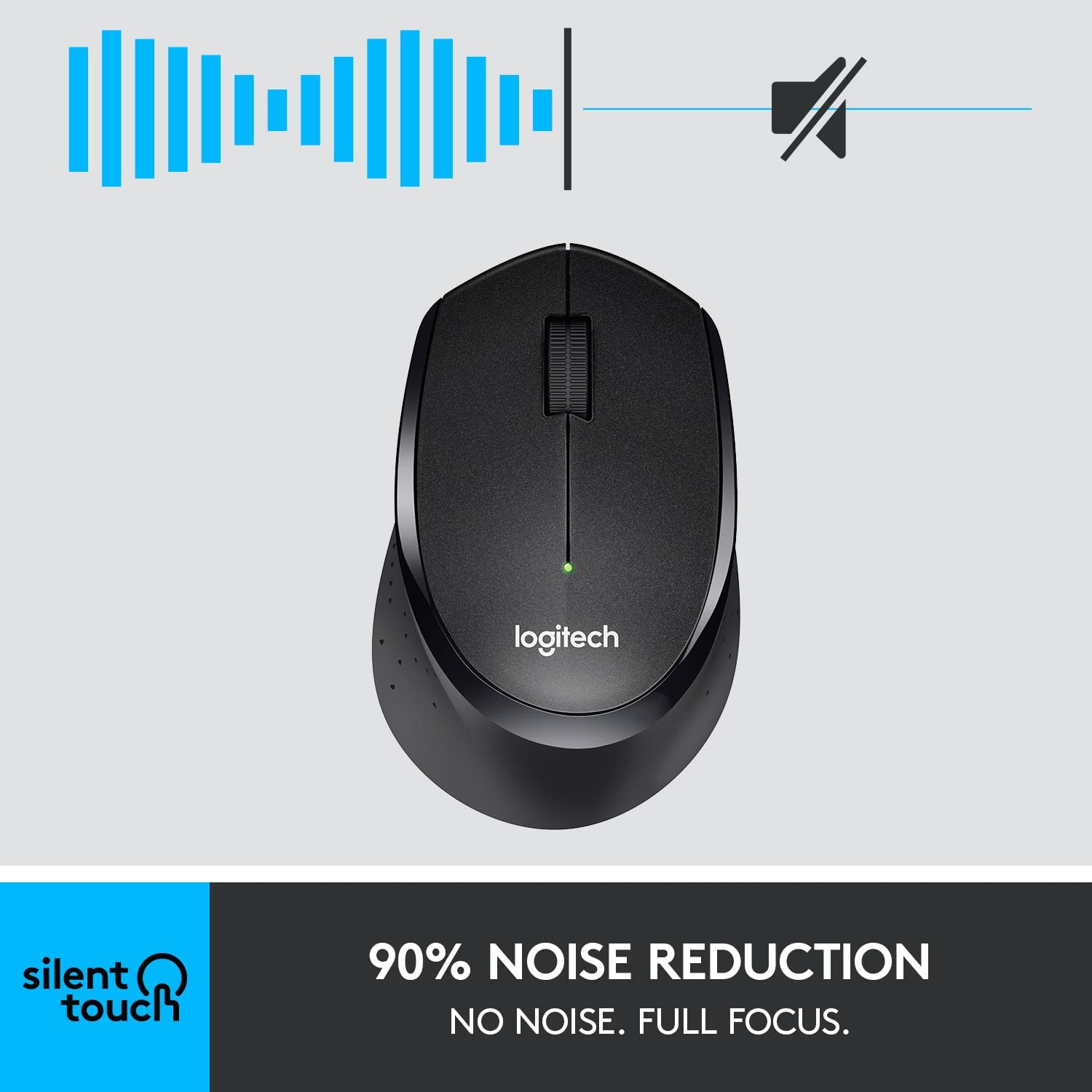 [HCM]Chuột quang không dây Logitech M331 (đen) - Hãng Phân phối chính thức