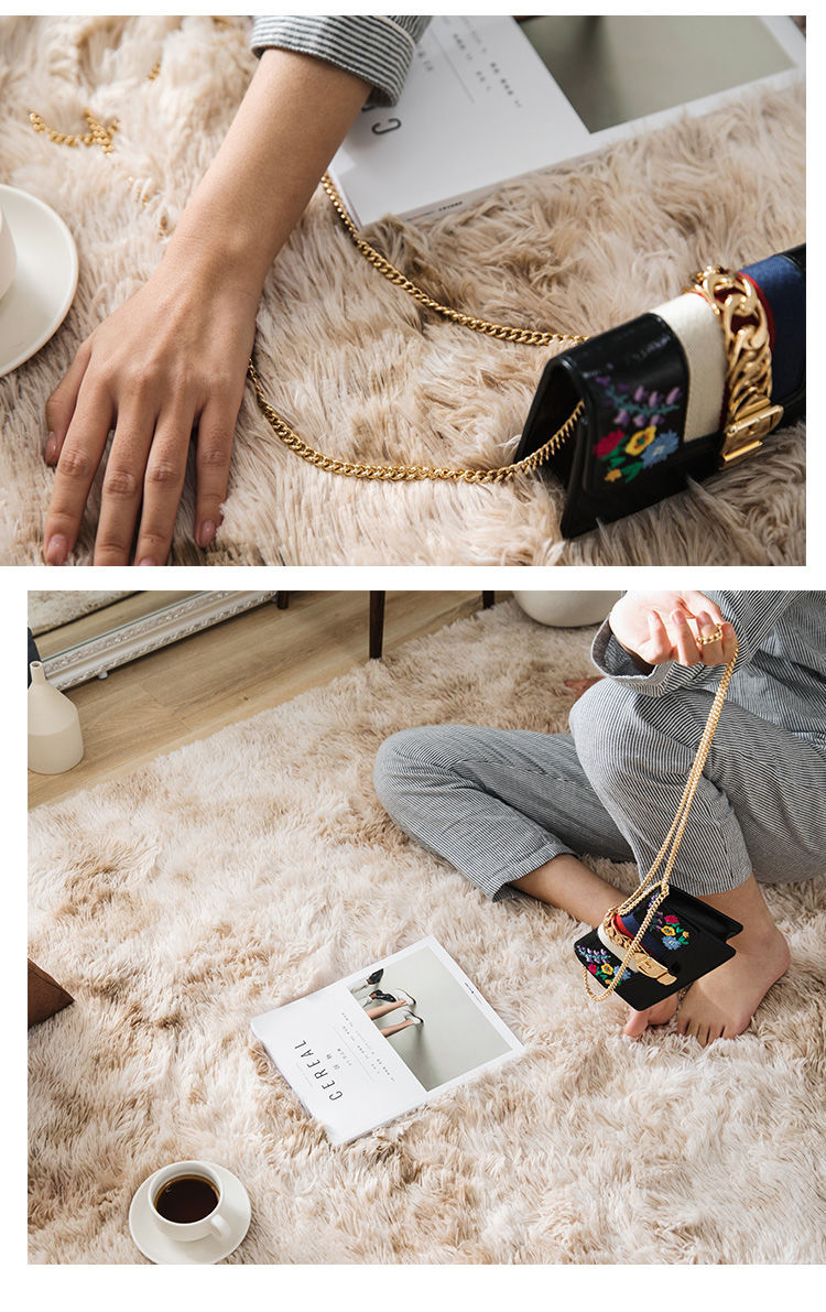 [HCM]Thảm Lông Loang Trải Sàn Trang Trí Thảm Lông Chụp Hình