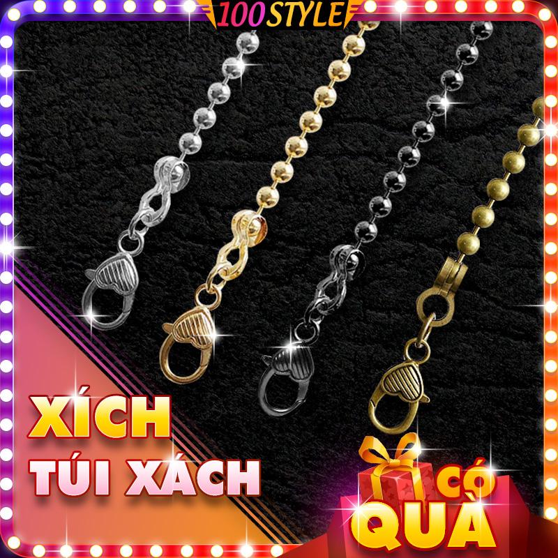 Dây Xích Túi Xách Nhỏ Móc Tim Chuỗi Bi 6mm M724 - 100style.net