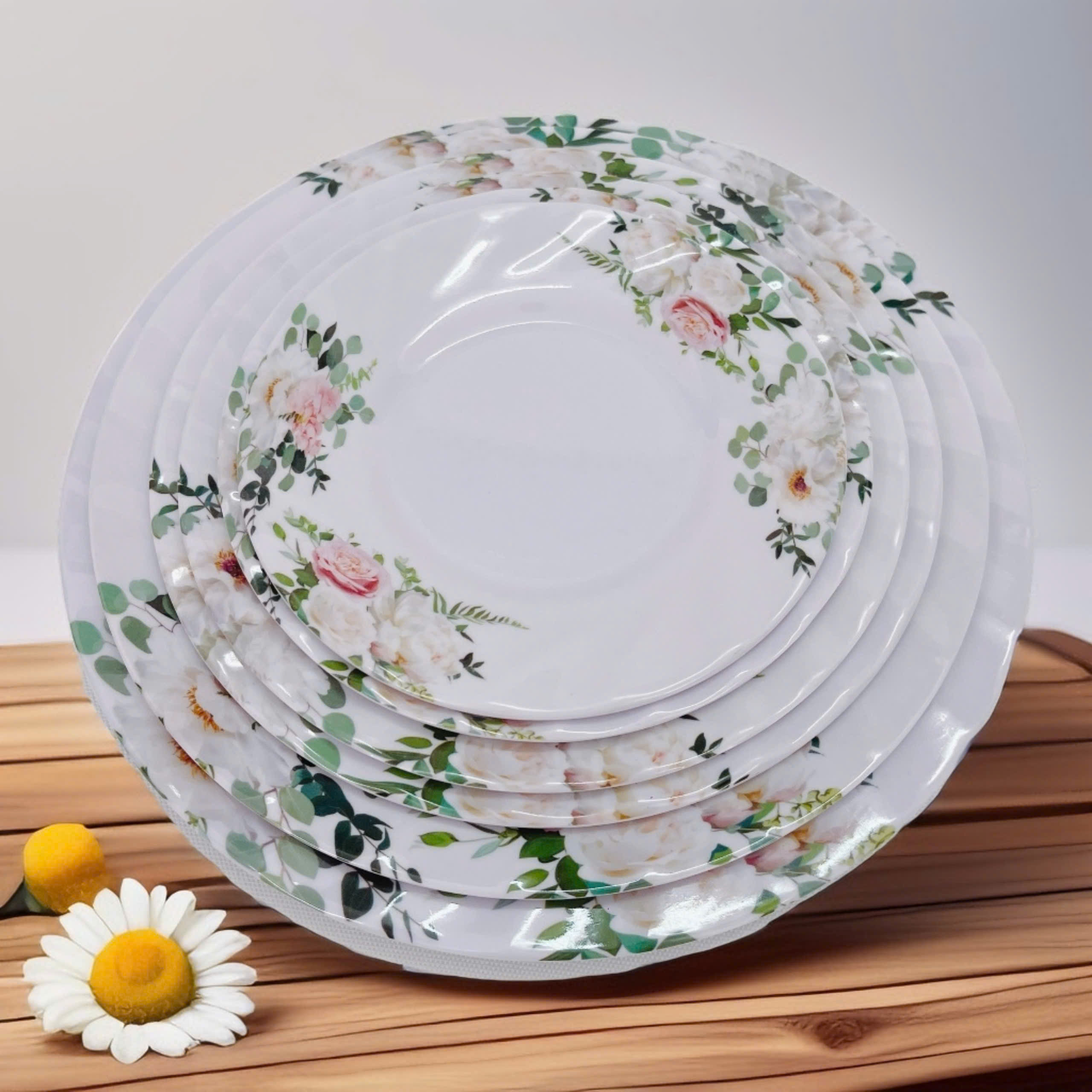 Dĩa 7 Cạn Xoắn Melamine 2107 ( 17,8cm x 17,8cm )