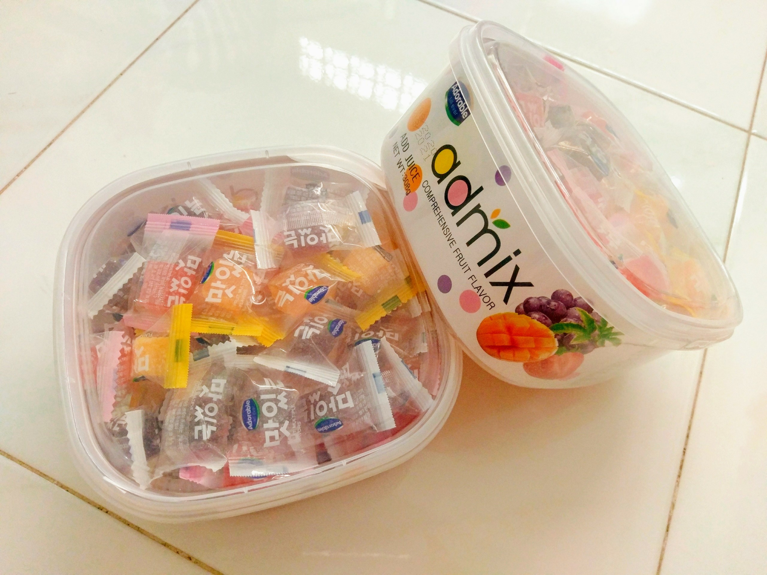 Hộp Kẹo Dẻo Trái Cây ADMIX Adorable 308g (không chữ)