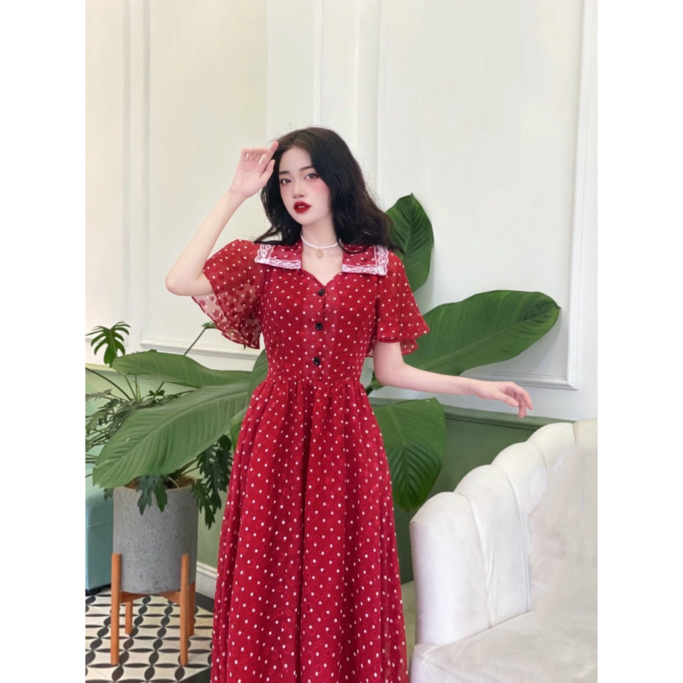 Đầm  maxi style Vintage siêu xinh 324