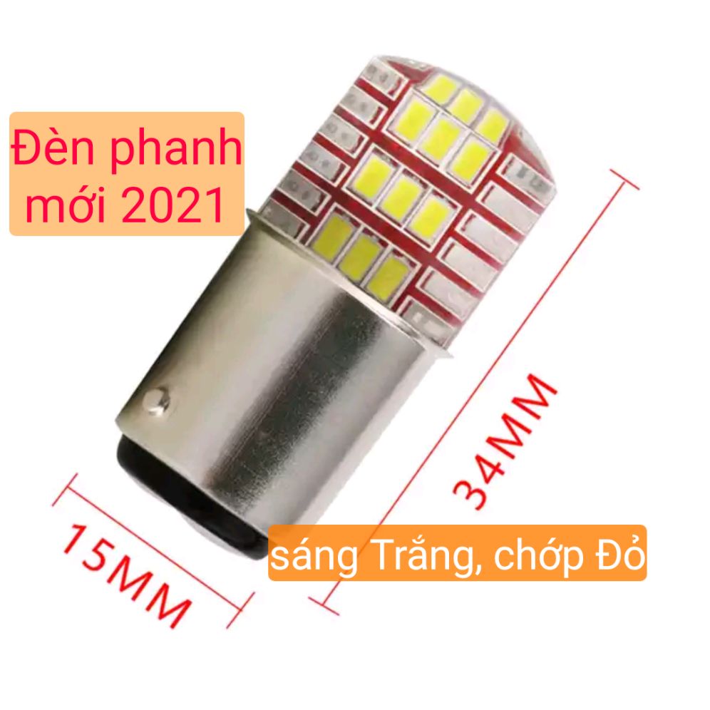 Bóng đèn Led phanh 42 Led sáng Trắng chớp Đỏ