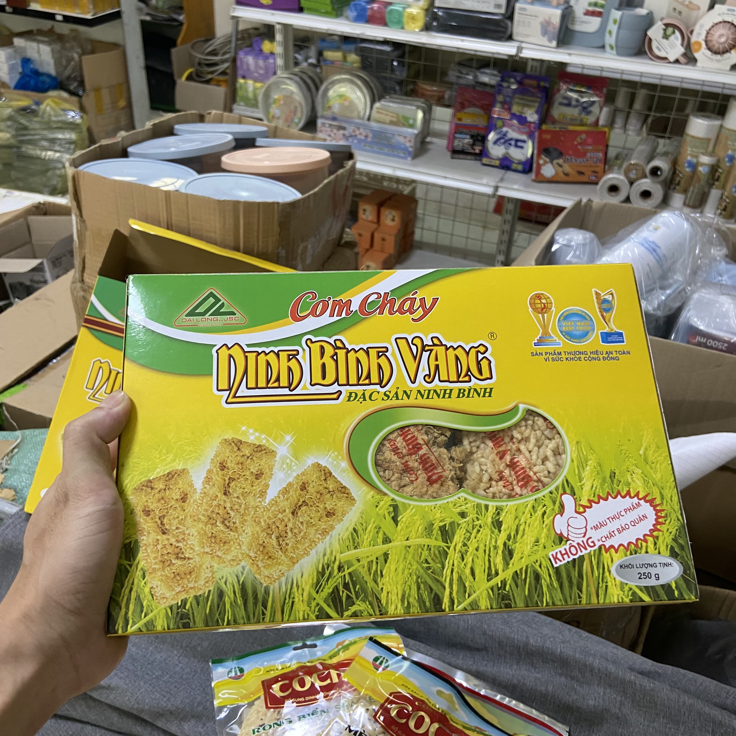 Cơm cháy Ninh Bình Vàng 200g - Cơm cháy Đại Long