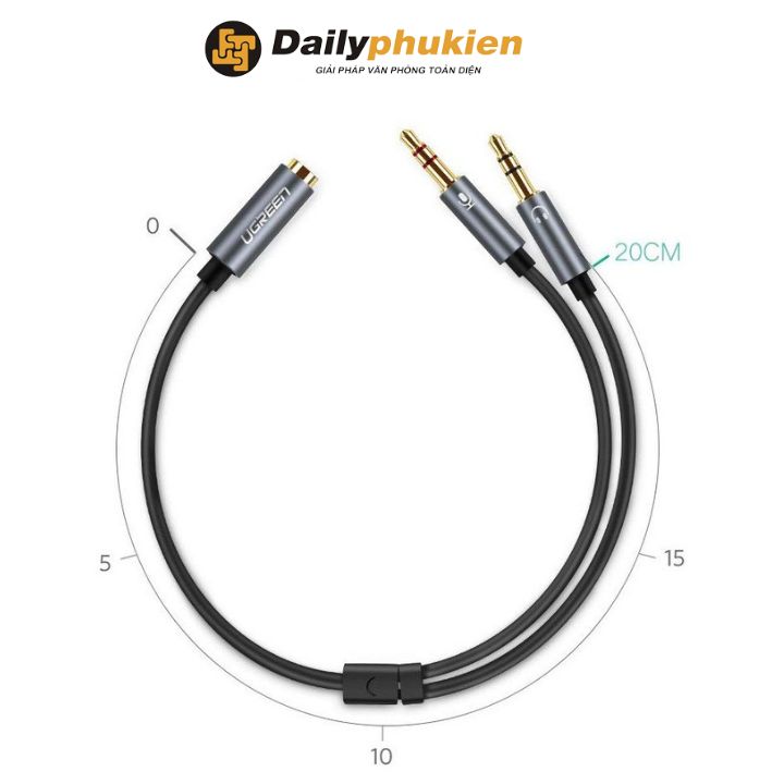 Cáp Chia Jack 3.5 Ra Mic Và Loa UGREEN 10789