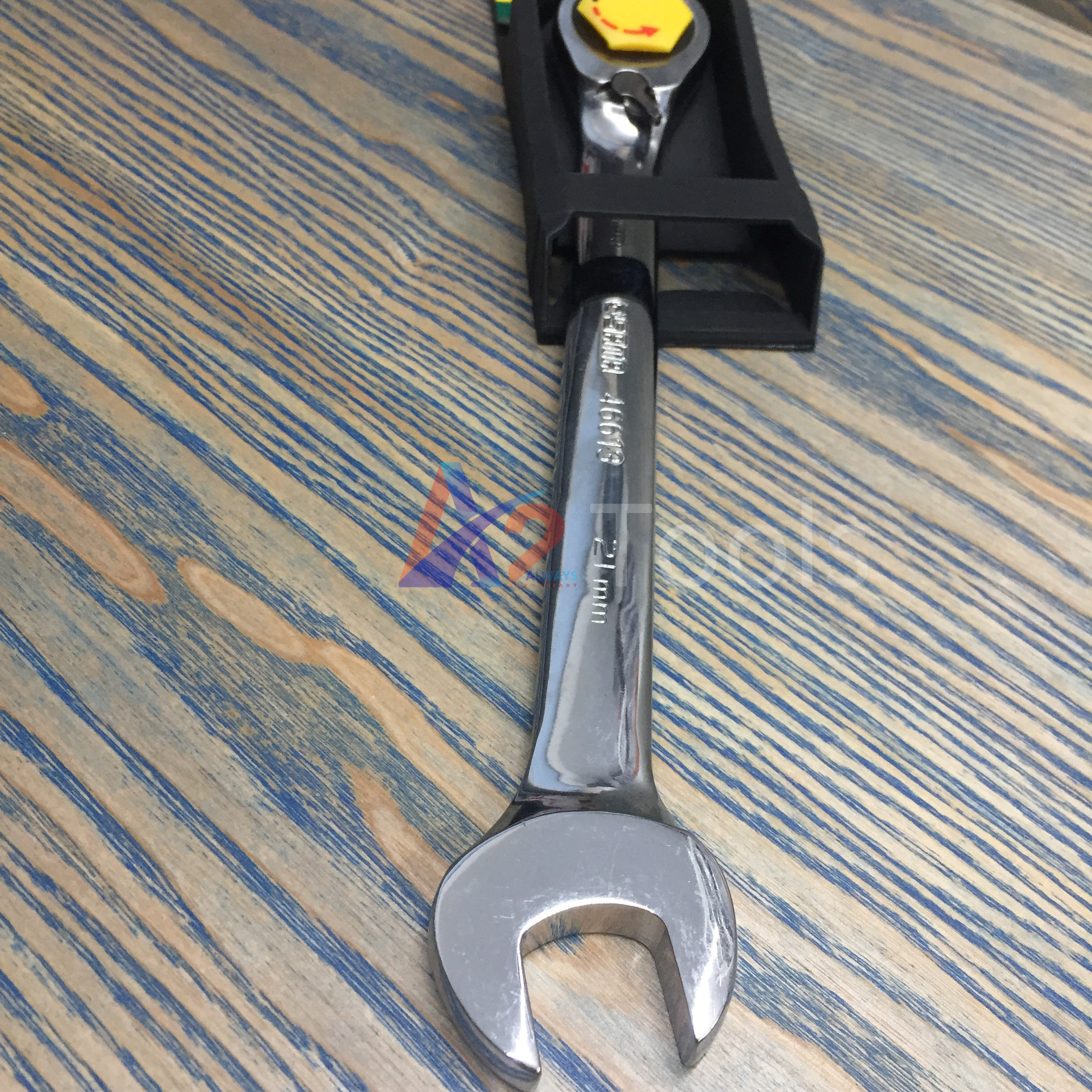 Cờ lê vòng miệng tự động đảo chiều sata 21mm 46613