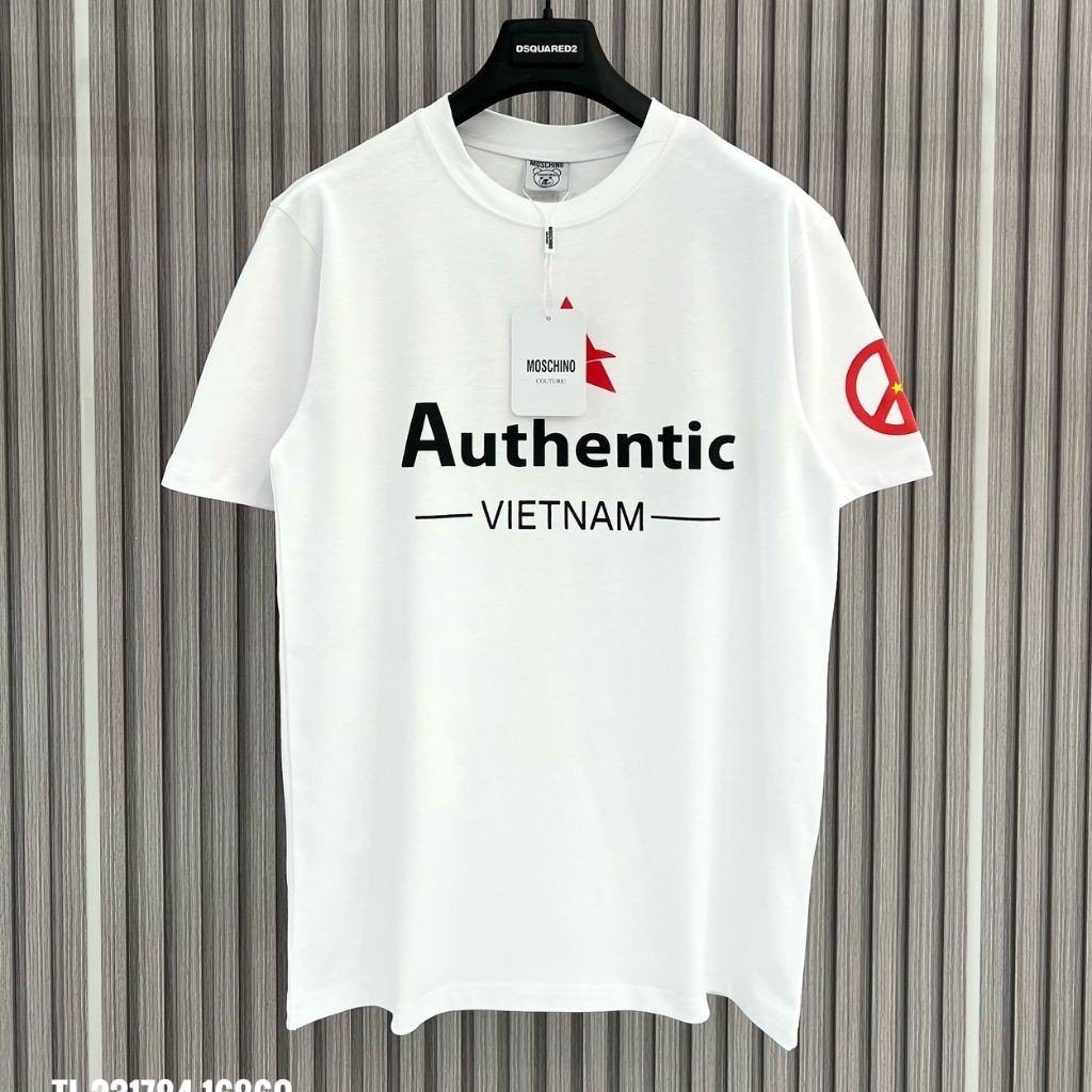 Áo Thun Nam Authentic Việt Nam In 2 mặt sắc nét, áo phông cộc tay cổ tròn dáng rông ulzzang cá tính