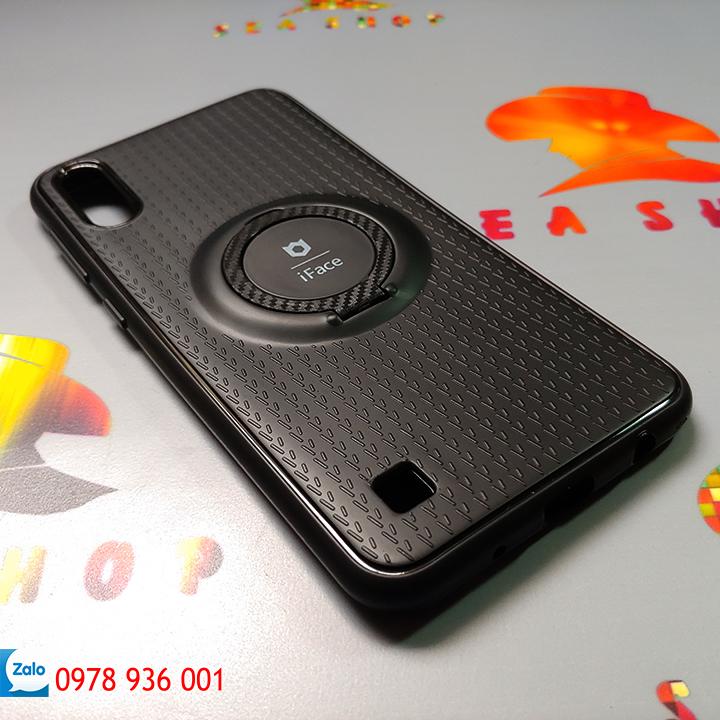 [TẶNG CÁP SẠC] Ốp lưng Samsung Galaxy M10 silicon kèm iRing hiệu iFace