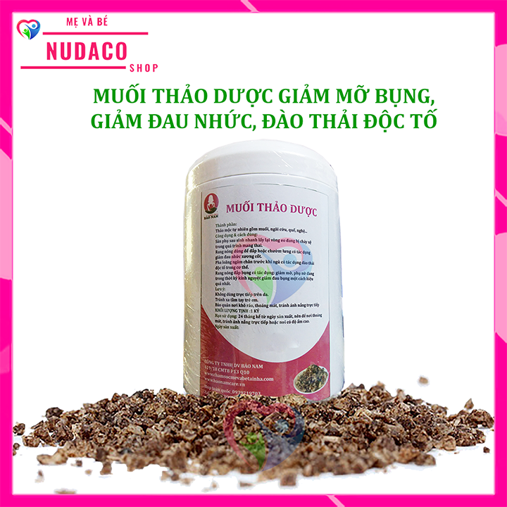 [HCM]COMBO MUỐI THẢO DƯỢC VÀ TÚI CHƯỜM NUDACO