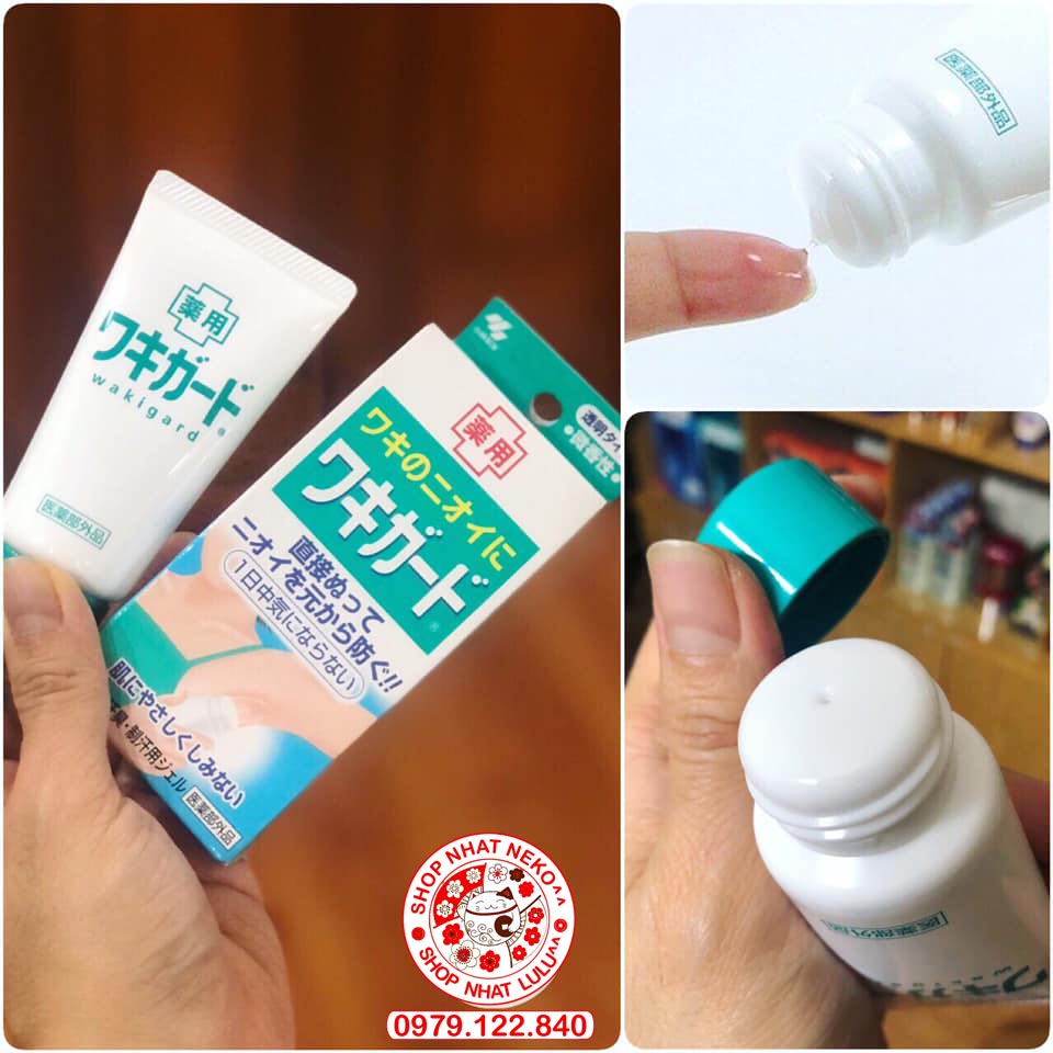 Gel khử mùi, hôi nách Kobayashi Nhật Bản 50g