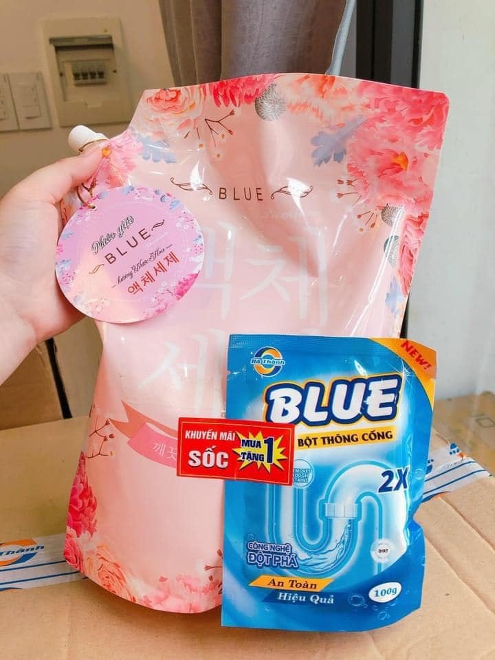Nước giặt xả blue mẫu mới