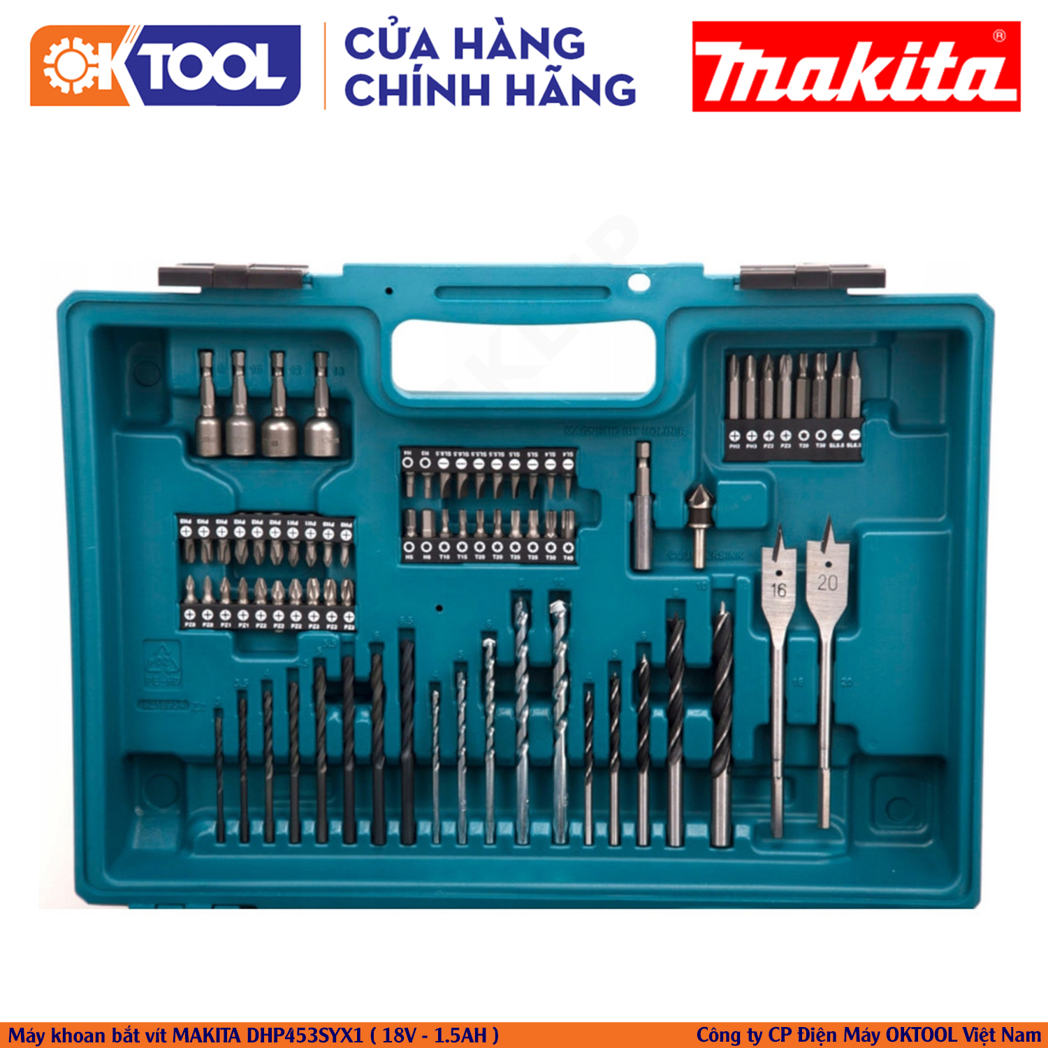 Máy khoan pin Makita DHP453SYX1