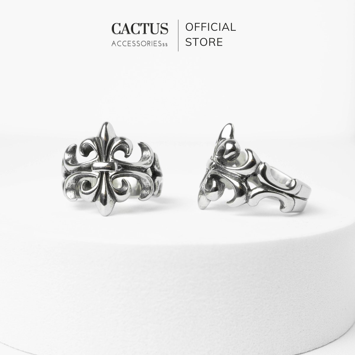 Nhẫn CHROME HEART thép titan không gỉ 4